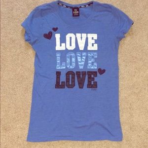 VS Pink fitted cotton tee